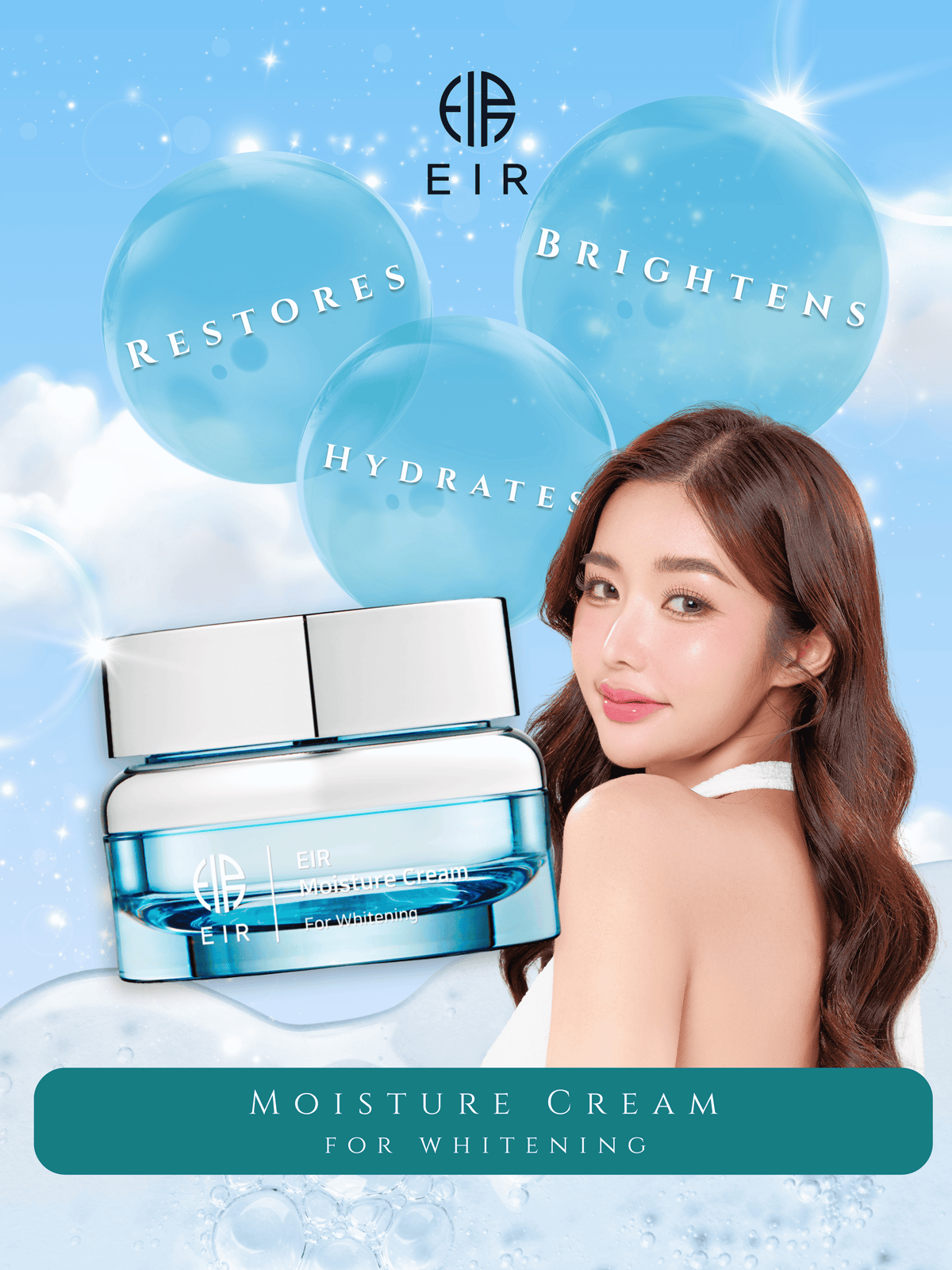 EIR Moisture Cream – Deep Hydration with Ceramides & Hyaluronic Acid for Sensitive Skin (30ml)