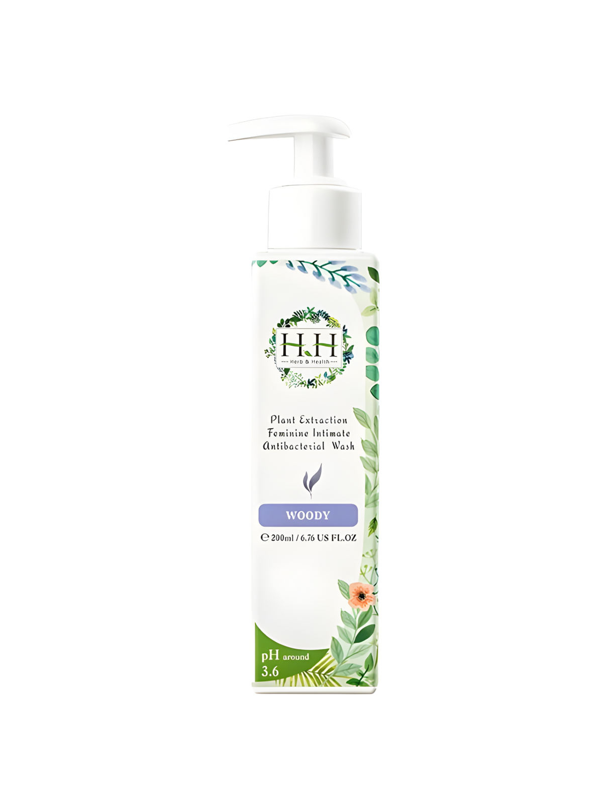 HH Intimate Antibacterial Wash (Woody) 200ml – Prebiotic Care, All-Day Odor Protection & Hydrating Comfort