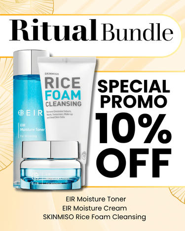 Ritual Bundle - EIR Moisture Cream, EIR Moisture Toner and Skinmiso Rice Foam Cleansing - The Fonz - Le Charme