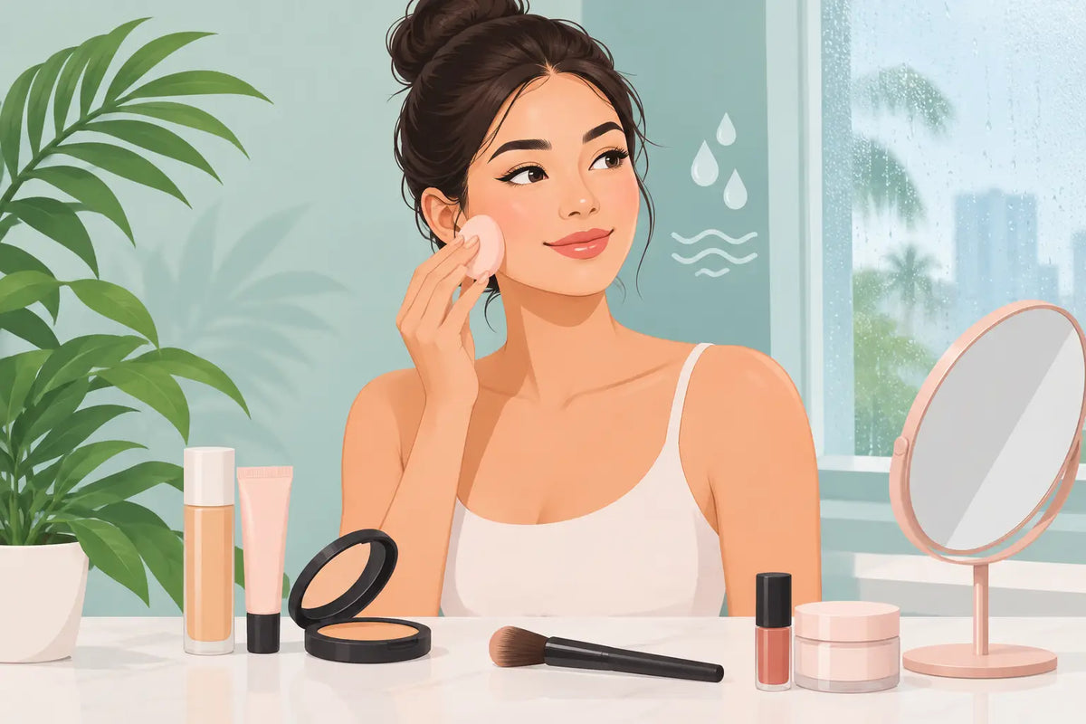 A Humid Makeup Routine That Stays Fresh All Day
