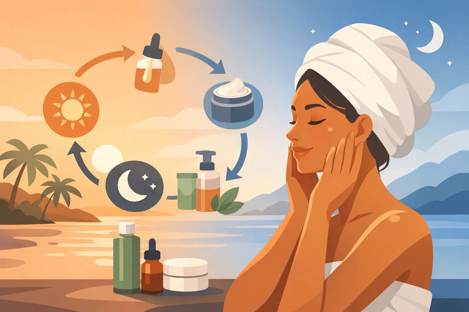 Skin Cycling for Clearer, Calmer Tropical Skin