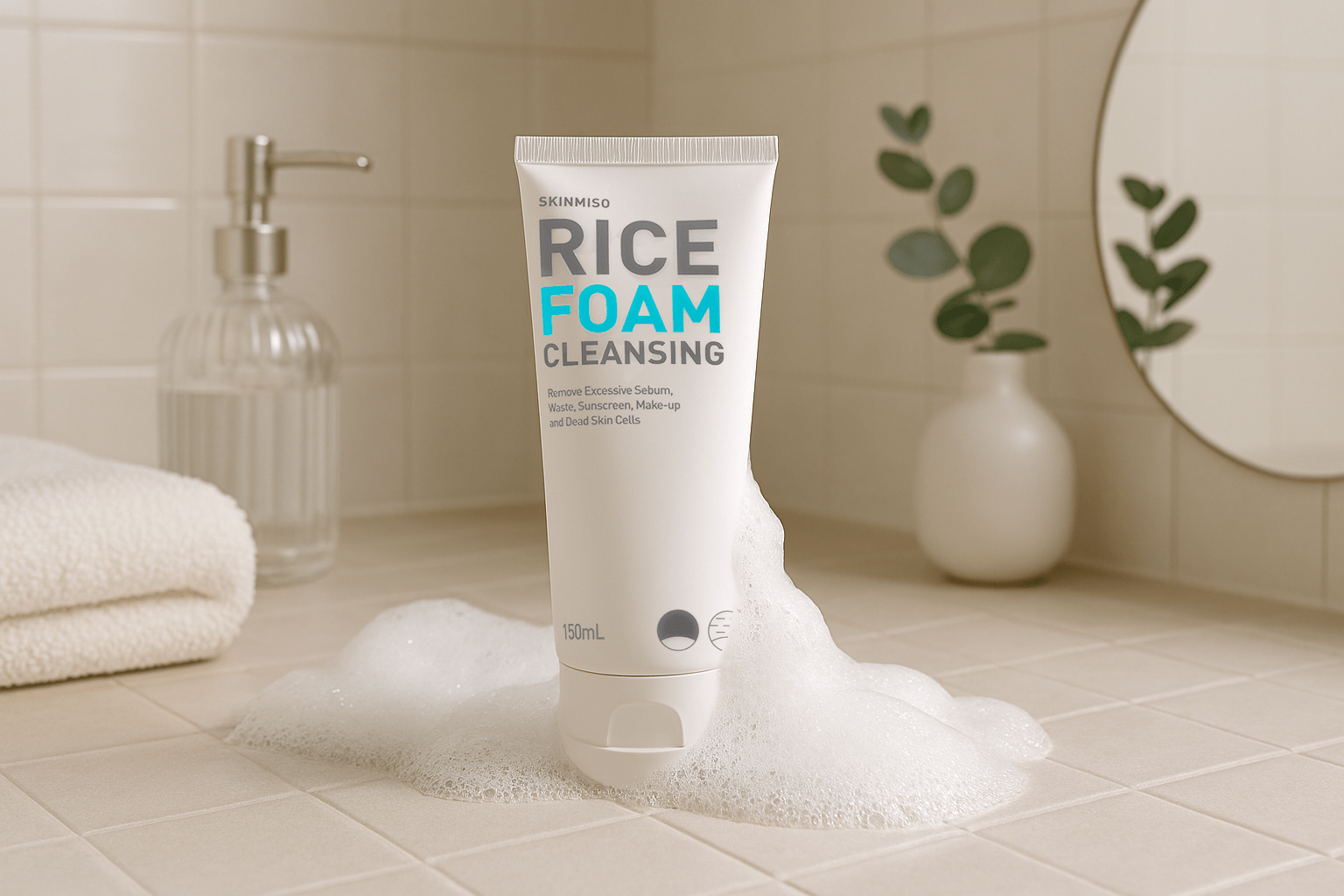 Skinmiso Rice Foam Cleansing Review: Gentle Korean Cleanser for Brighter, Balanced Skin - The Fonz - Le Charme