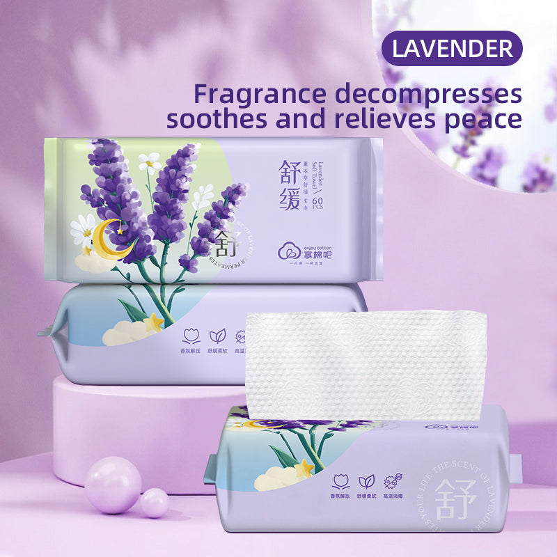 Enjoy Cotton Soft Facial Towel (80g) - Lavender