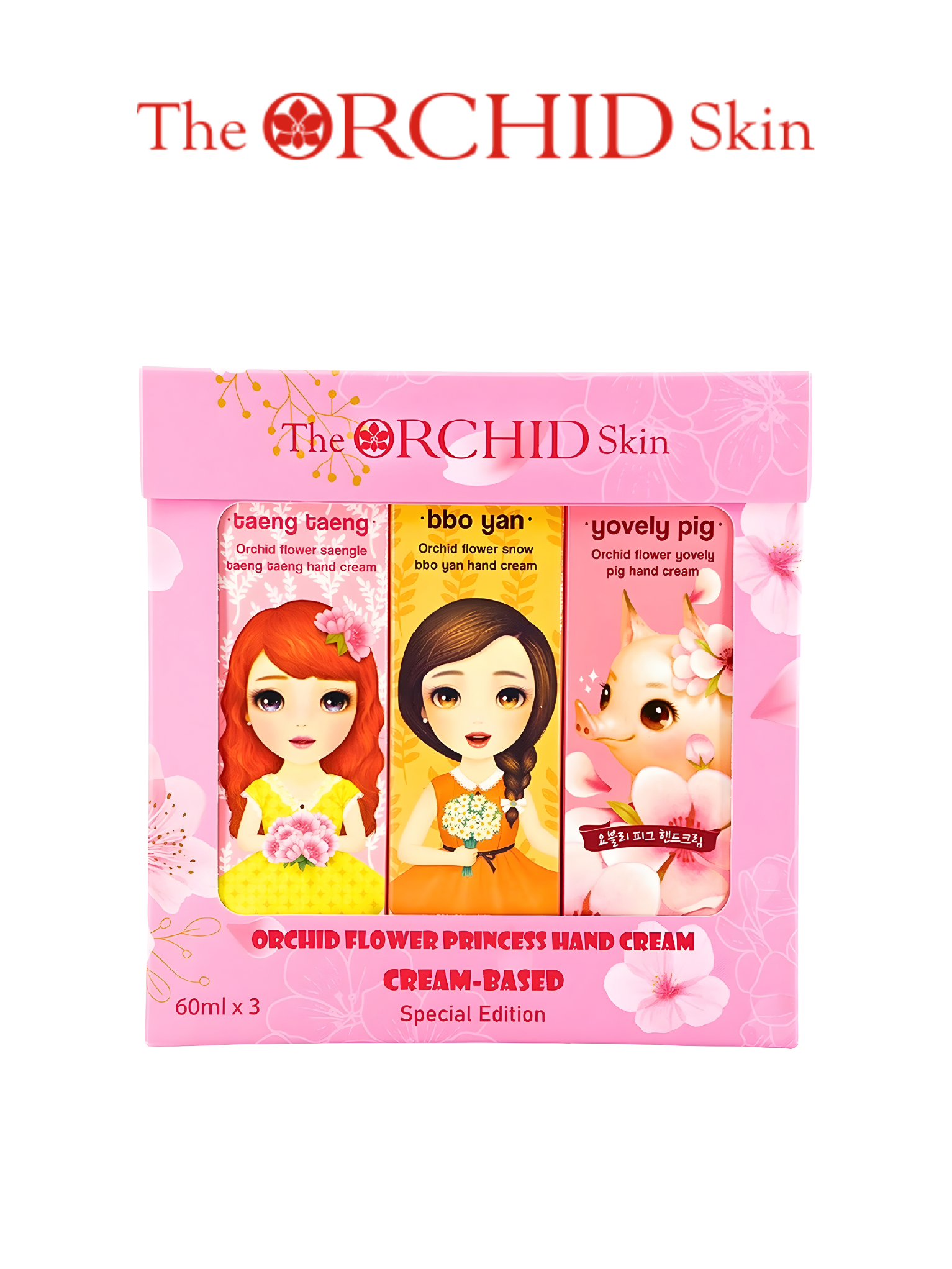 The ORCHID Skin Princess Series Cream-Based Hand Cream Gift Set