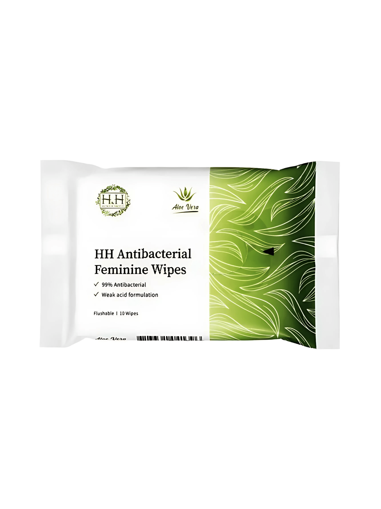 HH Antibacterial Feminine Wipes (Aloe Vera) - 5 Pack / 10 Piece Each - The Fonz - Le Charme