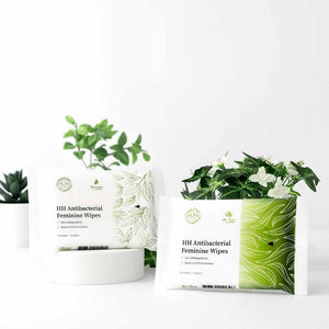 HH Antibacterial Feminine Wipes (Aloe Vera) - 5 Pack / 10 Piece Each - The Fonz - Le Charme