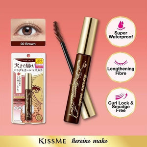 KISSME - BROWN Volume UP Mascara Super Waterproof (37g) - The Fonz - Le Charme