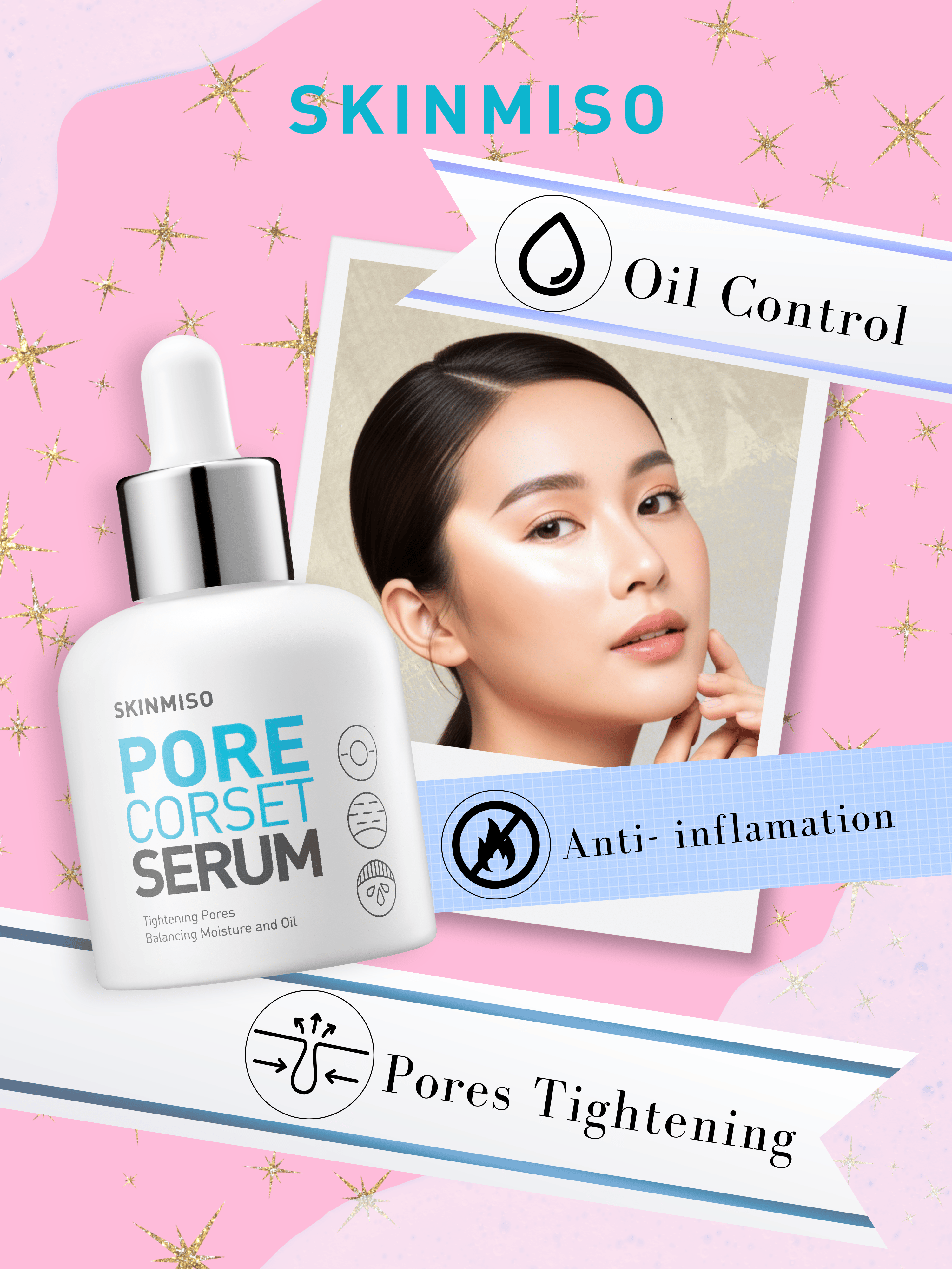 Buy 1 Get 1 Free - Skinmiso Pore Corset Serum (30ml) – Minimize Pores & Refine Texture